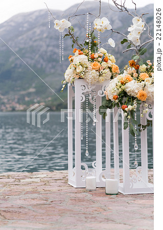 decorated place for a wedding ceremony 22148026
