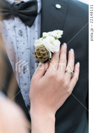 beautiful caucasian couple just married 22148131