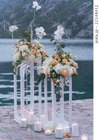 decorated place for a wedding ceremony 22148412