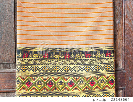 pattern of thai hand made fabric 22148664