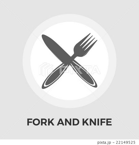 Knife and fork vector flat icon Knife and fork vector flat icon 22149525