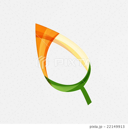 Green concept, geometric design eco leaf 22149913