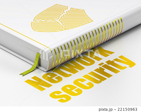 Security concept: book Broken Shield, Network 22150963