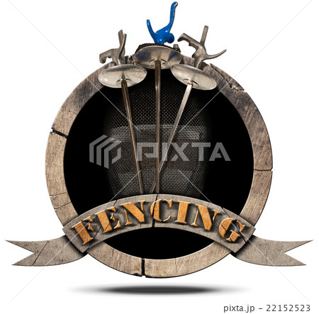Fencing Sport - Wooden Symbol Fencing Sport - Wooden Symbol 22152523