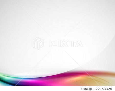 Rainbow color glossy silk elegant wave 22153326