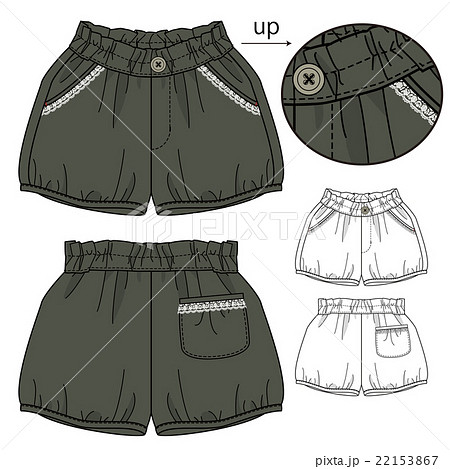 パンプキンパンツのデザイン画/テンプレート パンプキンパンツのデザイン画/テンプレート 22153867