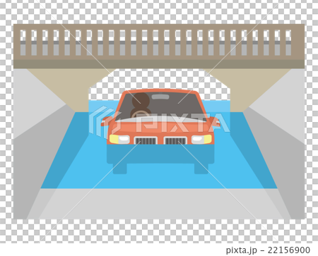 水没 冠水 車【災害・シリーズ】 水没 冠水 車【災害・シリーズ】 22156900