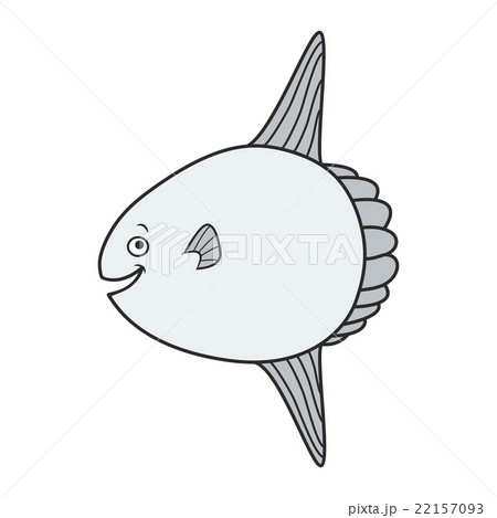 Happy Mola Fish Cartoon 22157093