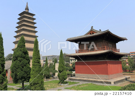 中国　正定県　開元寺　鐘楼　須弥塔 22157410
