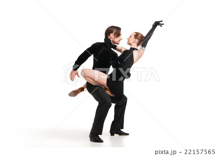 professional artists dancing over white 22157565