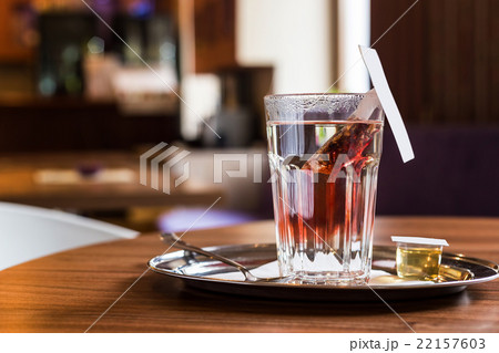Red fruit tea in tearoom 22157603