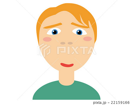 鼻の下を伸ばす若い男性 22159166