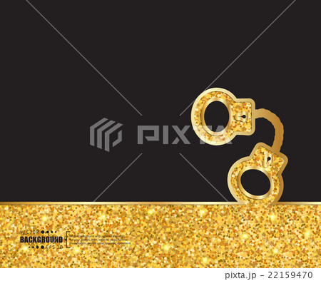 Creative vector handcuffs. Art illustration 22159470