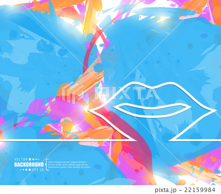 Creative vector mouth. Art illustration template 22159984