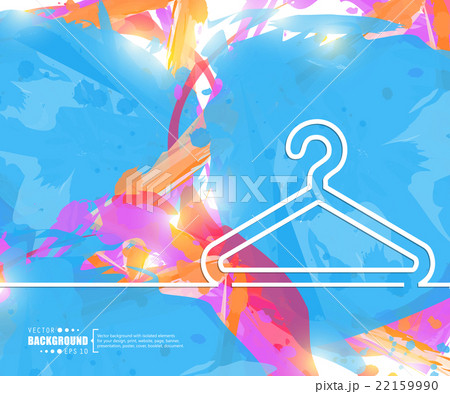 Creative vector hanger for clothes. Art 22159990