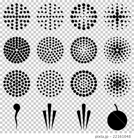 花火アイコンセット A01 背景なしのイラスト素材