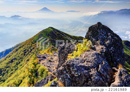 富士山パネル2点 山梨県忍野村 八ヶ岳連邦権現岳頂上 富士山パネル2点