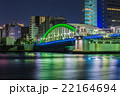 勝どき橋の夜景 22164694