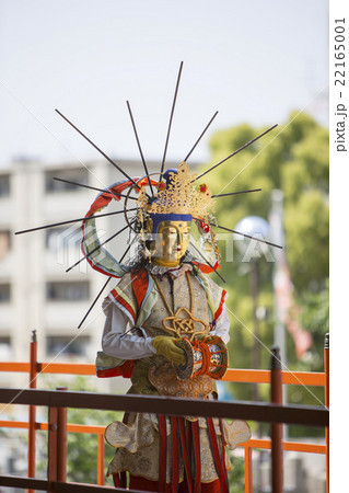大阪府大阪市平野区の大念佛寺の万部おねり二十五菩薩様 22165001