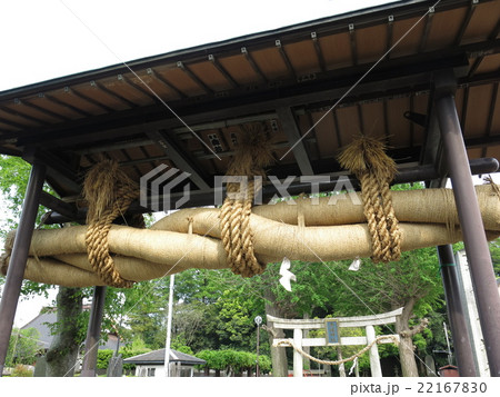 流山市の赤城神社にある大しめ縄 流山市の赤城神社にある大しめ縄 22167830