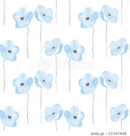 Delicate watercolor flowers. Seamless pattern 3 22167946