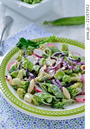Chopped Salad with Broccoli, Sugar Snap Peas, Radi 22167952