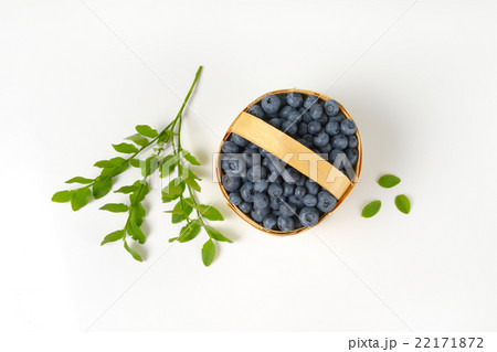 Blueberries in basket 22171872
