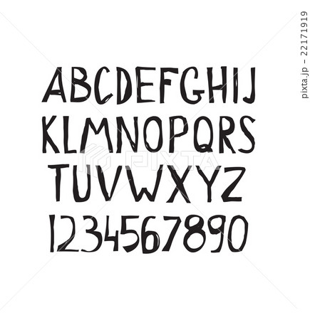 Grunge tough simple font. Universal alphabet Grunge tough simple font. Universal alphabet 22171919