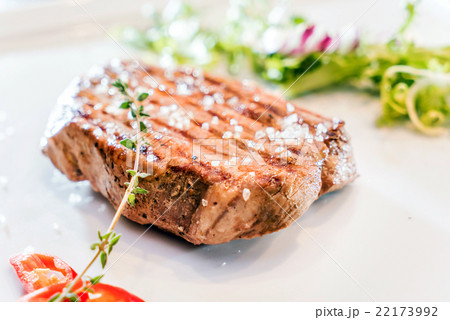 grilled steak with salad grilled steak with salad 22173992
