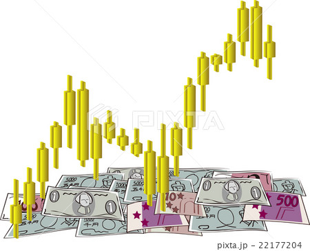 株式イラストのイラスト素材