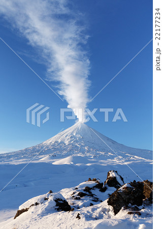 Eruption Klyuchevskoy Volcano - Kamchatka volcano Eruption Klyuchevskoy Volcano - Kamchatka volcano 22177234