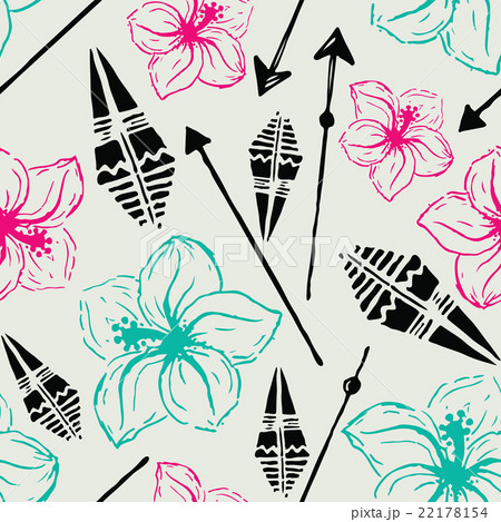 Vector seamless pattern. Universal colorful summer 22178154