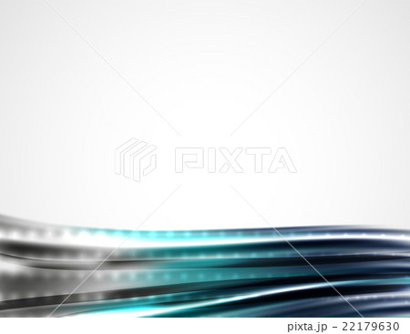 Shiny metallic wave curtain. Abstract background 22179630