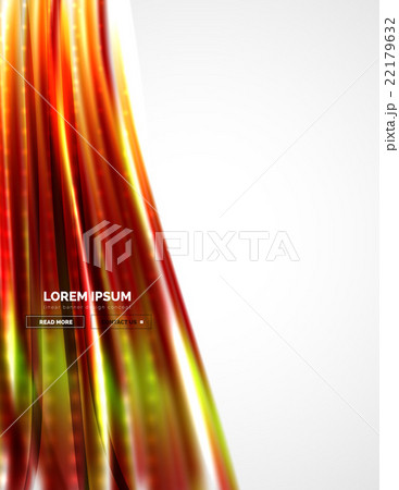 Shiny metallic wave curtain. Abstract background 22179632