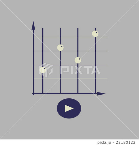 Flat web icon on stylish background economy graph Flat web icon on stylish background economy graph 22180122