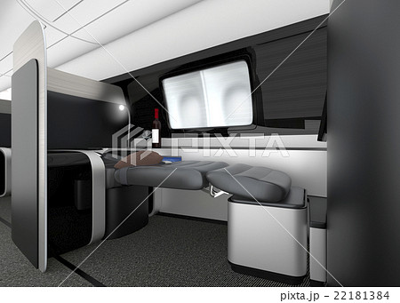 ファーストクラスのインテリア。オリジナルデザイン。 22181384