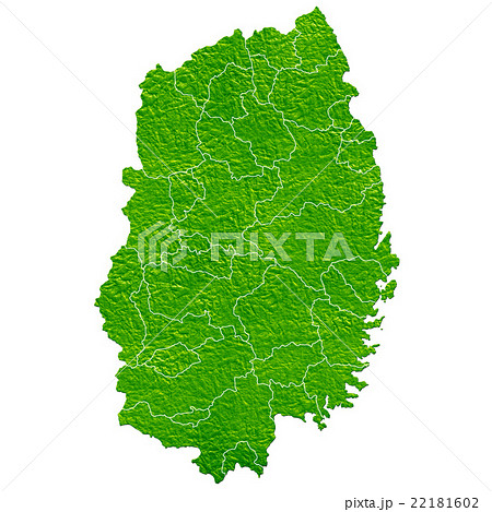 岩手県地図 22181602