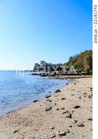 佐久島 石垣の海岸 佐久島 石垣の海岸 22181743