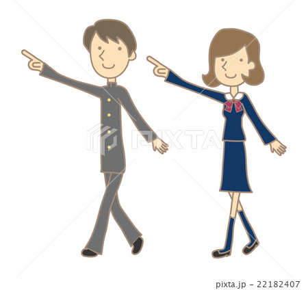 歩いている学生 22182407