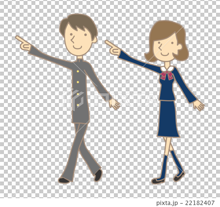 歩いている学生 22182407