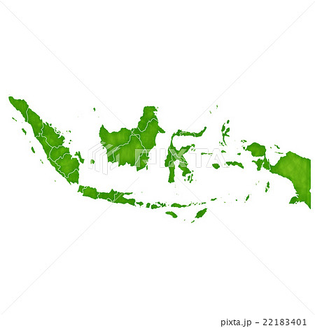 インドネシア 地図 国 アイコン のイラスト素材