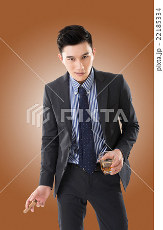 businessman holding a cigar businessman holding a cigar 22185334
