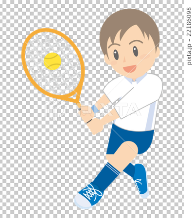 テニス　子供　イラスト 22186098