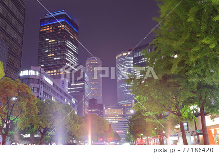 名古屋駅前の夜景 名古屋駅前の夜景 22186420