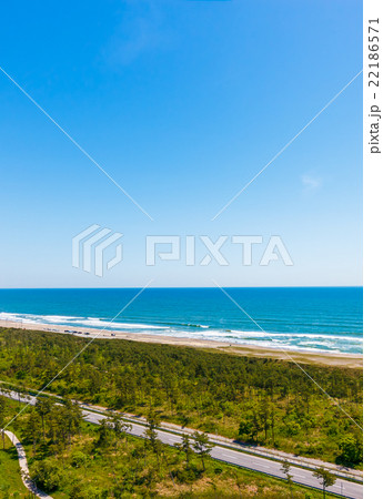 九十九里浜を空撮 九十九里浜を空撮 22186571