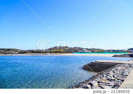 佐久島 大浦海水浴場の写真素材