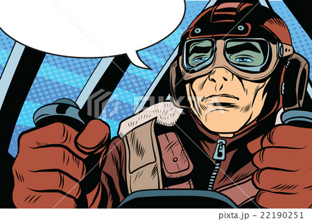 retro military Aviator pilot 22190251