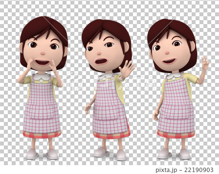 Mama pose 3D illustration 09 22190903