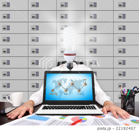 Start up concept on screen laptop Start up concept on screen laptop 22192407