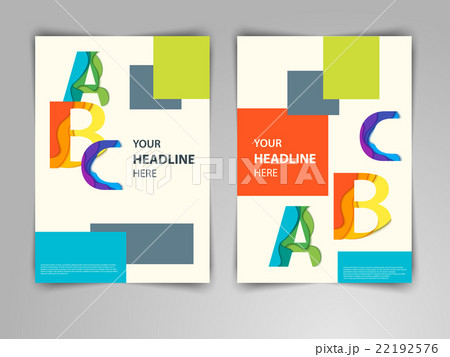 Abstract geometric design vector template 22192576